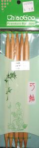 ChiaoGoo 08"/20 cm 8.00 mm/US 11 Bamboo Double Pointed Needles 